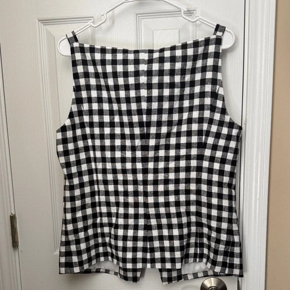 Wayf Black and White Checkered Top - Picture 7 of 7